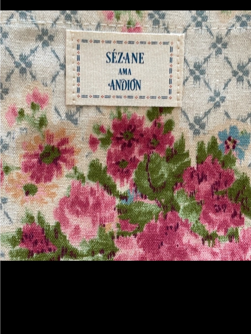 Sezane Cotton Floral Tote Bag - Picture 3 of 7